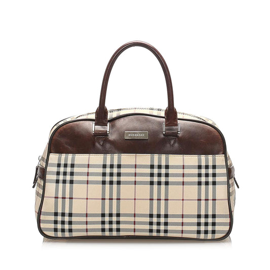 Burberry House Check Canvas Handbag (SHG-14231)
