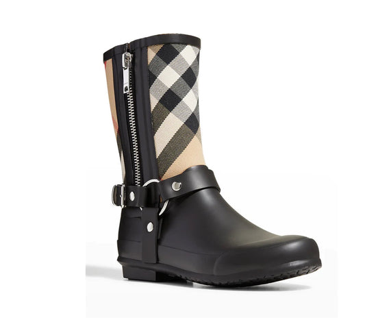 BURBERRY ZANE HOUSE CHECK RAIN BOOTS