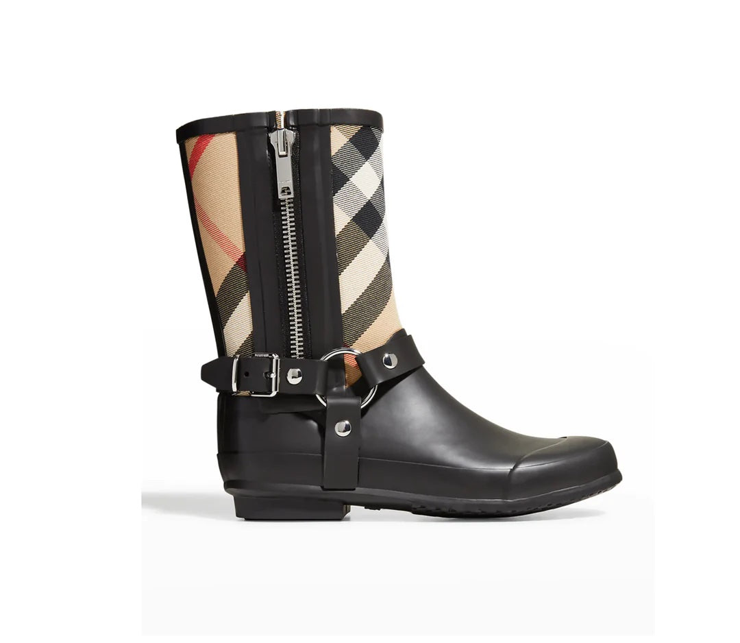 BURBERRY ZANE HOUSE CHECK RAIN BOOTS