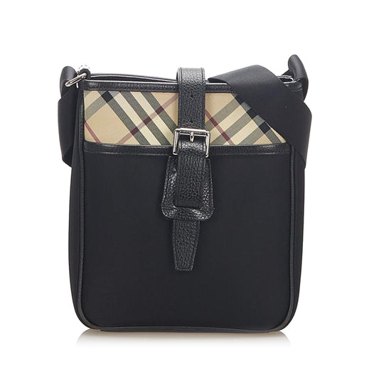 Burberry Nova Check Nylon Crossbody Bag (SHG-17687)