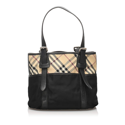 Burberry Nova Check Nylon Shoulder Bag (SHG-10961)