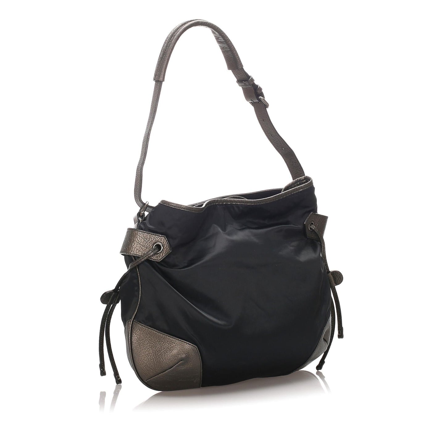 Burberry Nylon Drawstring Hobo  (SHG-12181)