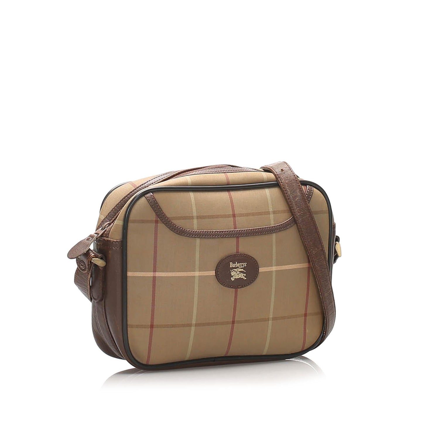 Burberry Plaid Canvas Crossbody Bag (SHG-12419)