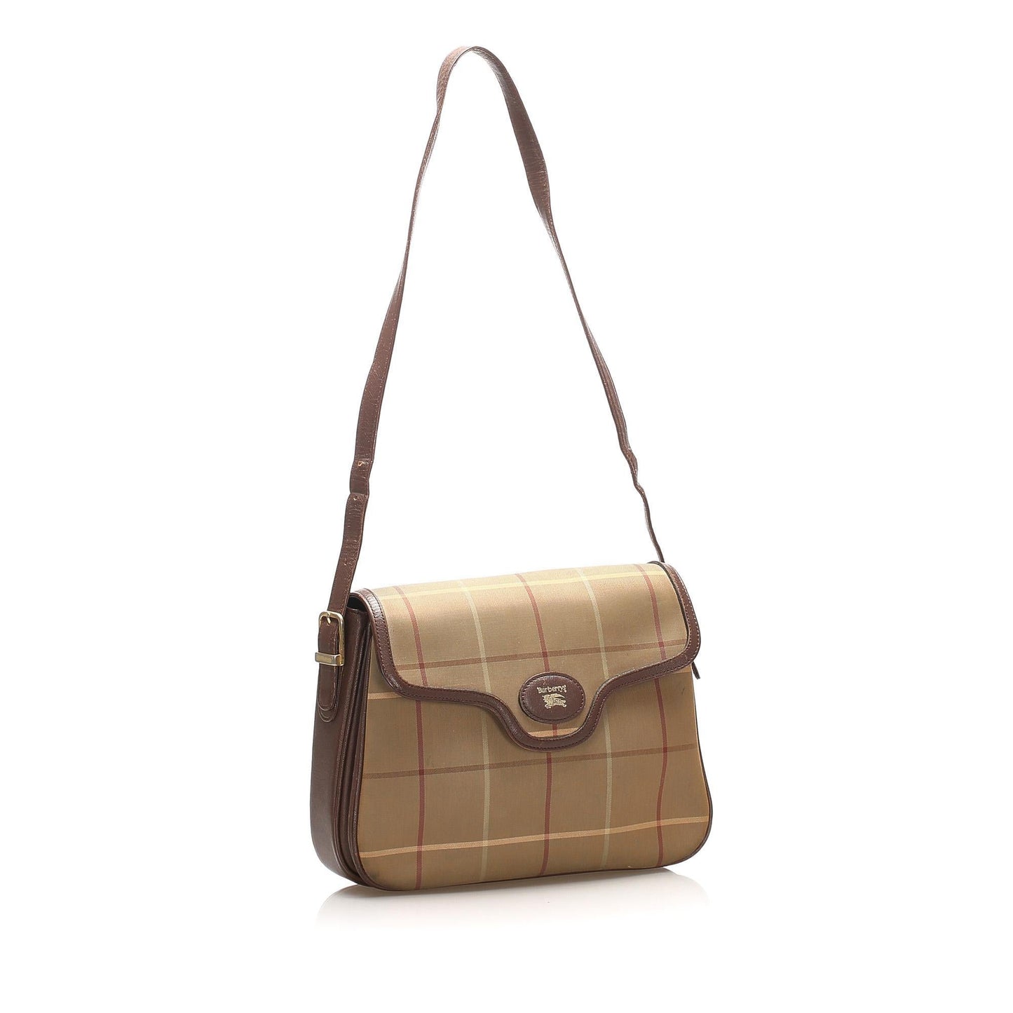 Burberry Plaid Canvas Crossbody Bag (SHG-14919)