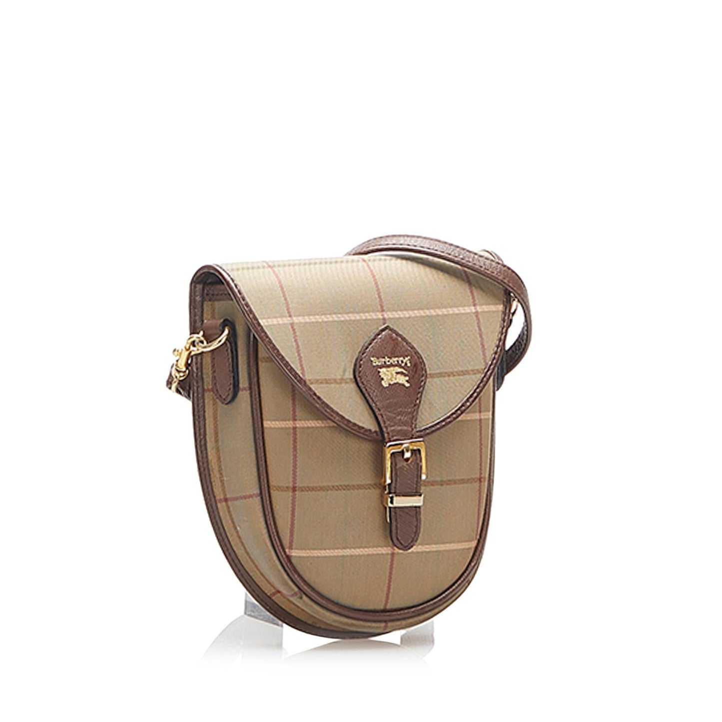 Burberry Plaid Canvas Crossbody Bag (SHG-15796)