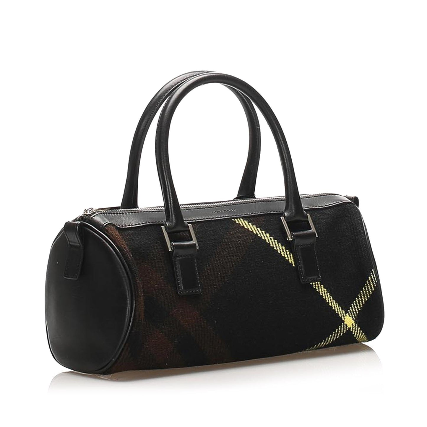 Burberry Plaid Cotton Handbag (SHG-14230)