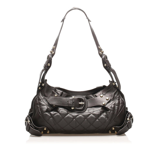 Burberry Quilted Leather Shoulder Bag (SHG-15091)