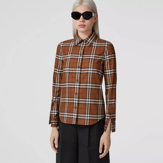 BURBERRY VINTAGE CHECK COTTON SHIRT