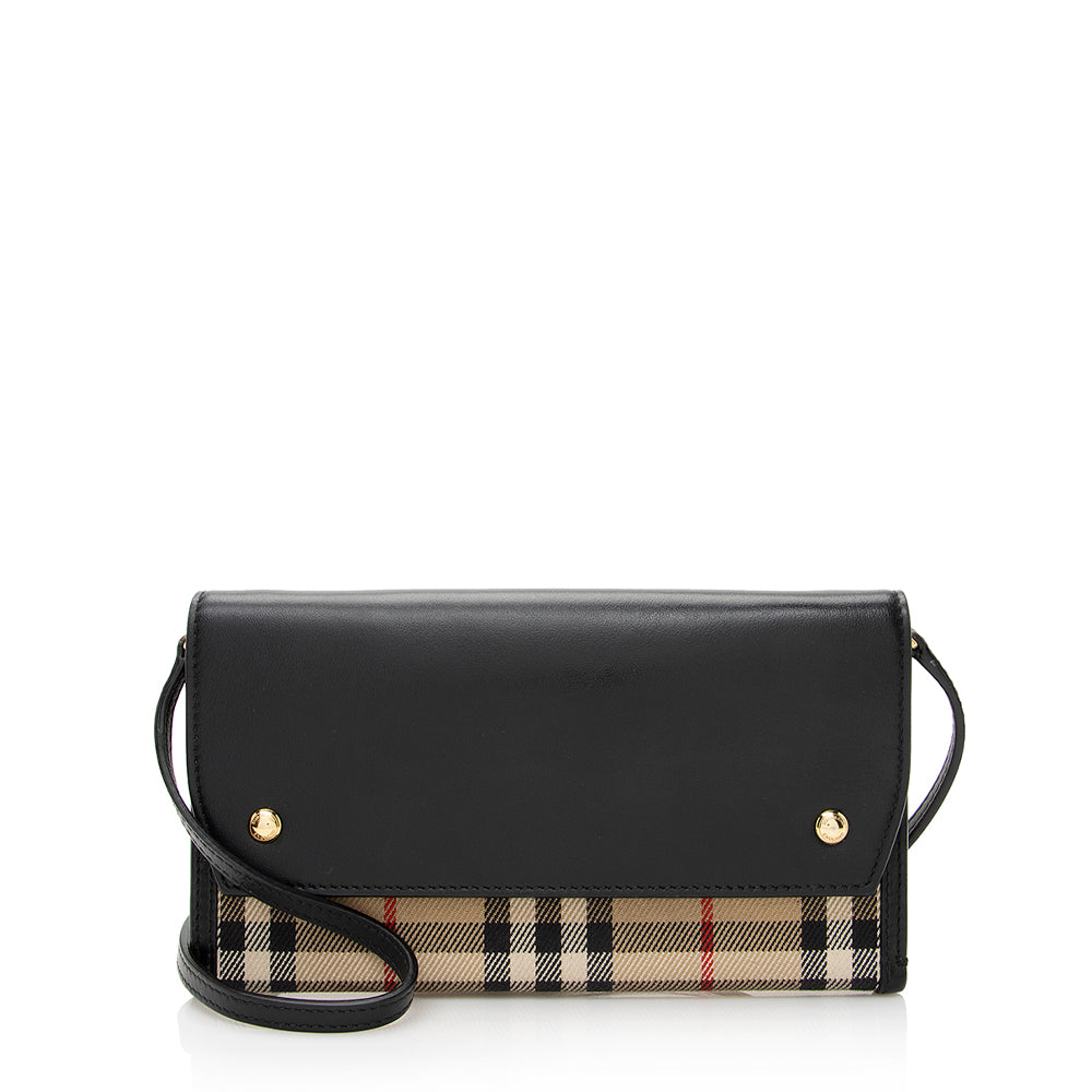 Burberry Vintage Check Phone Pocket Crossbody Bag