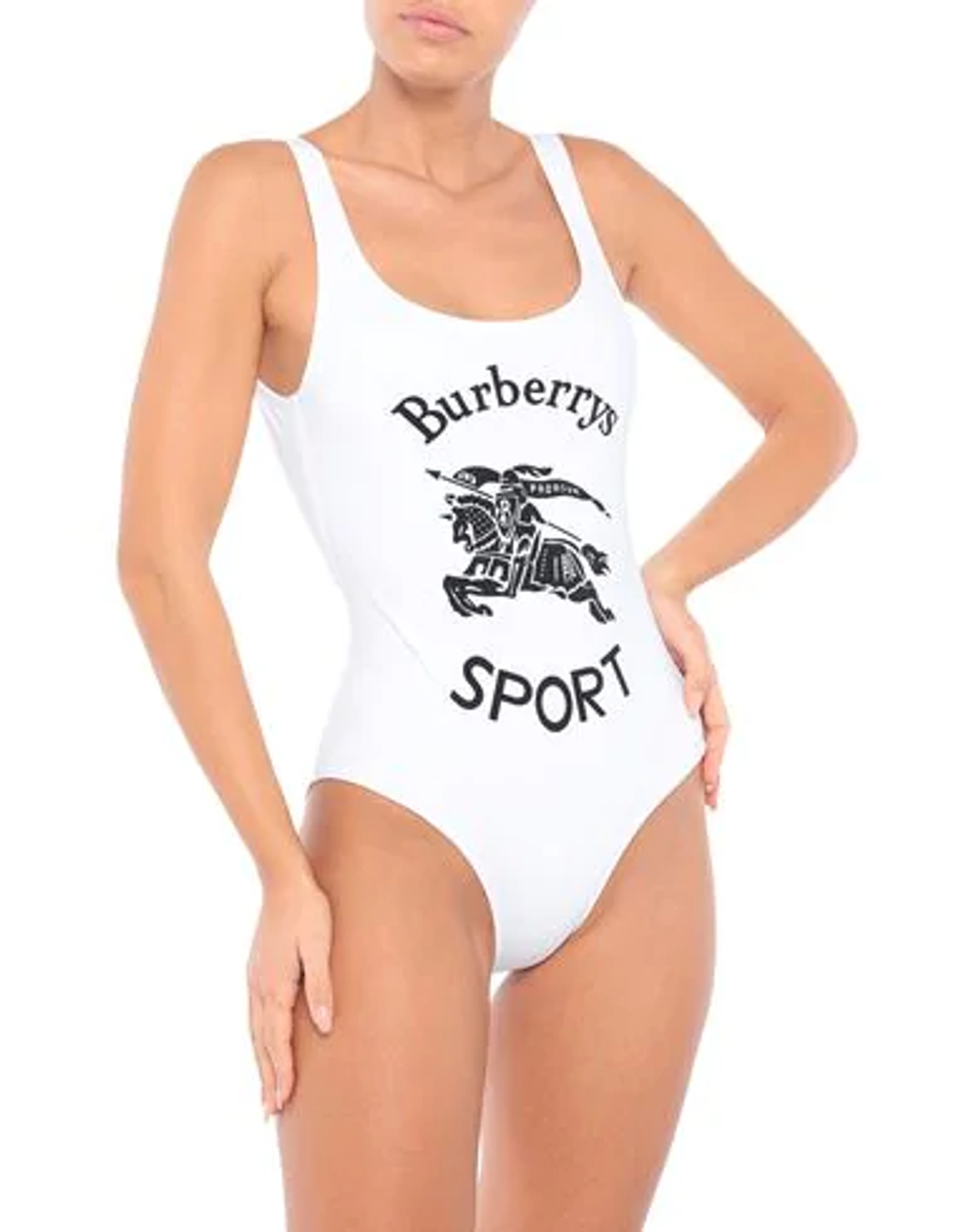 Burberry Archive Logo Print Swimsuit