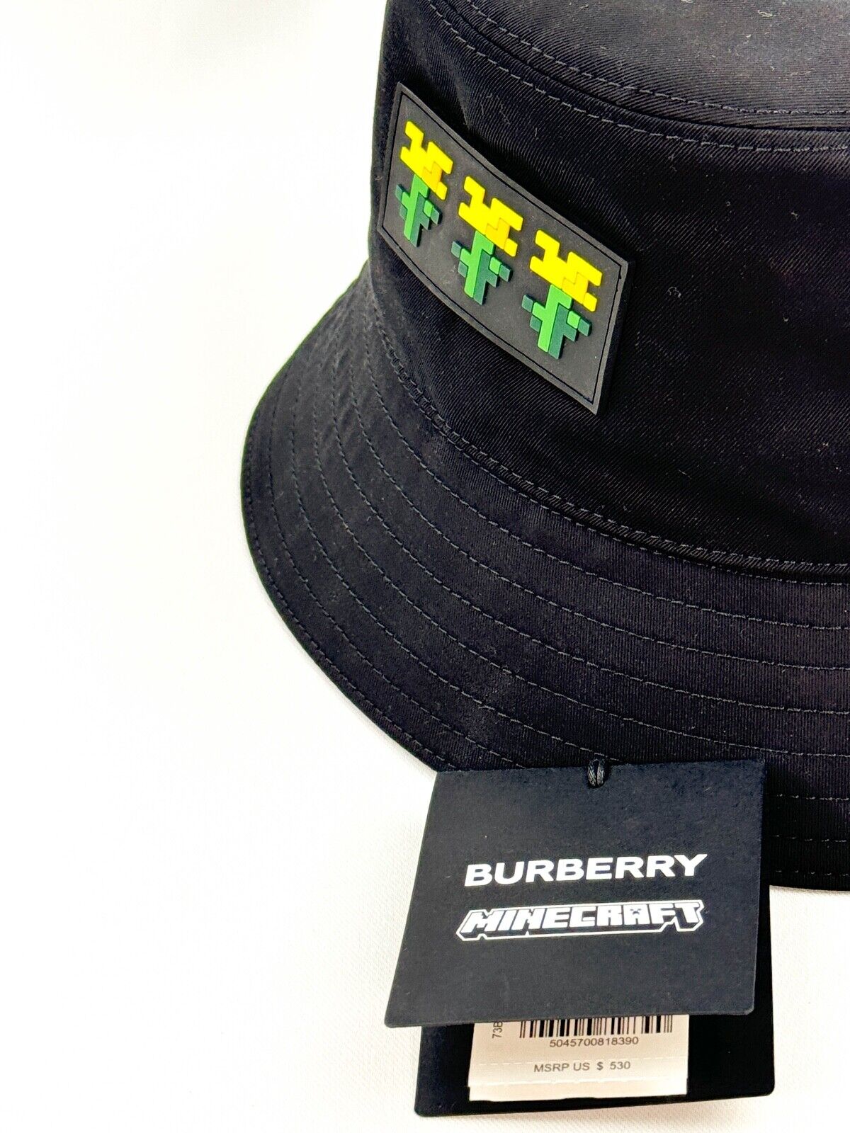BURBERRY X MINECRAFT GABARDINE BUCKET HAT