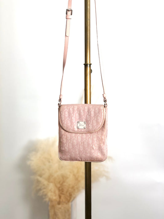 Christian Dior Trotter Small Shoulder bag Pink Vintage fz28hu