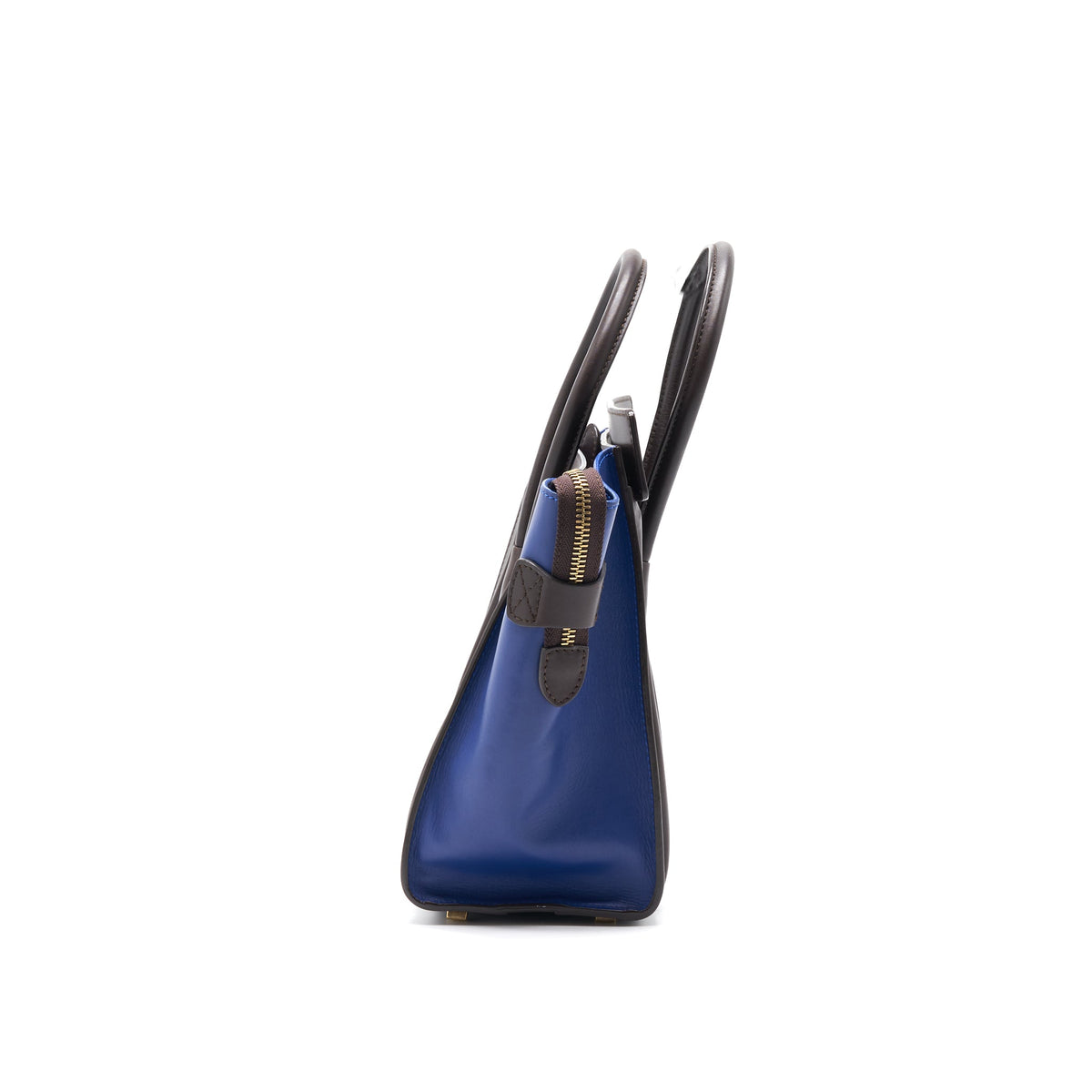 Celine Micro Luggage Bag Burgendy, Brown, Blue