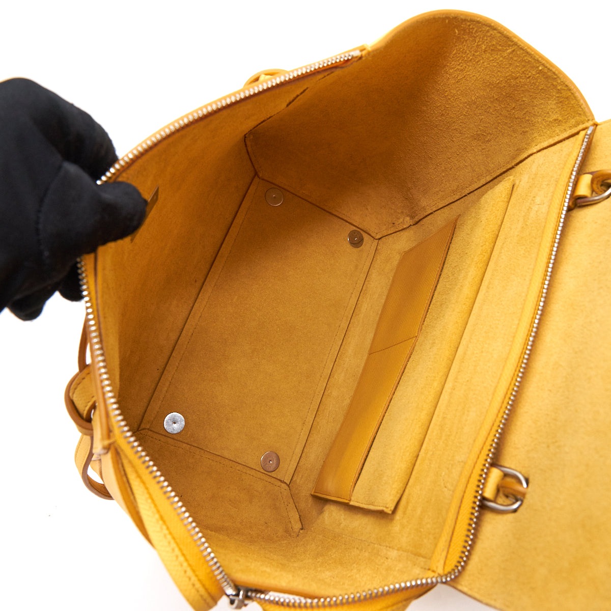 Celine mini belt bag yellow SHW