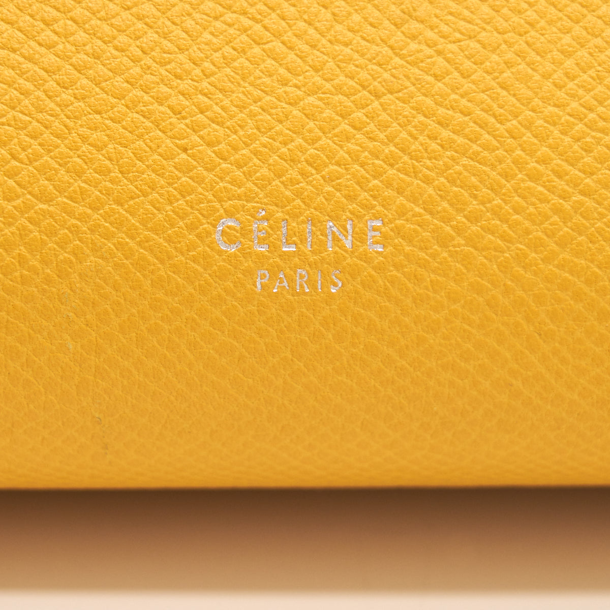 Celine mini belt bag yellow SHW