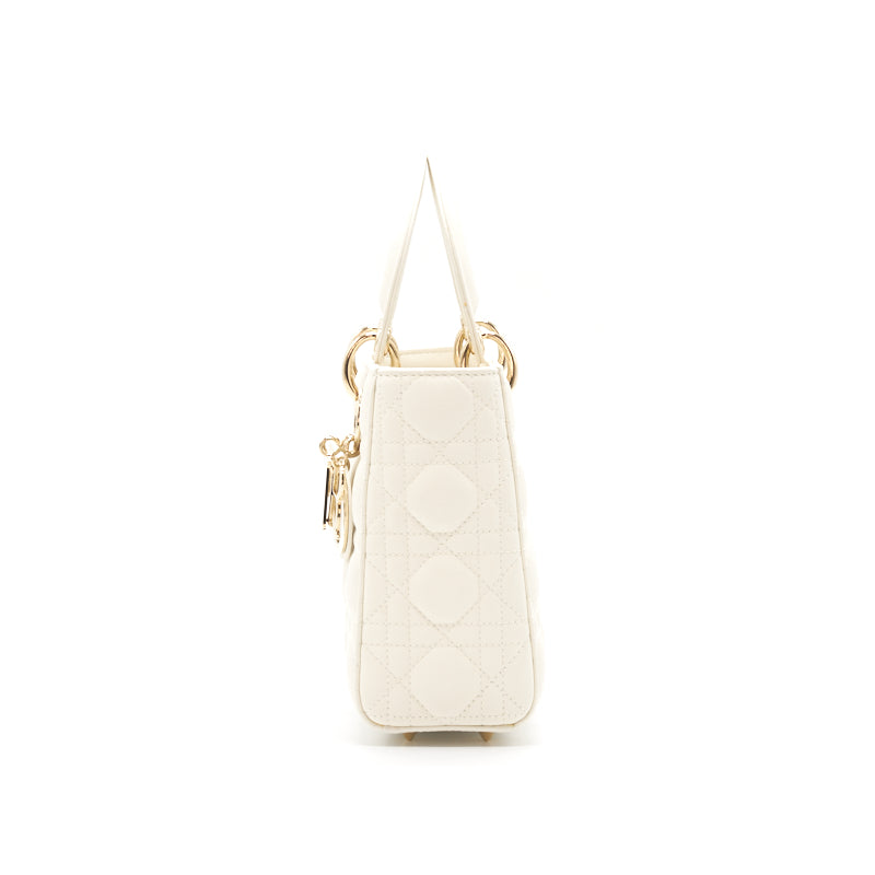 Dior Lady Dior medium Ecru GHW