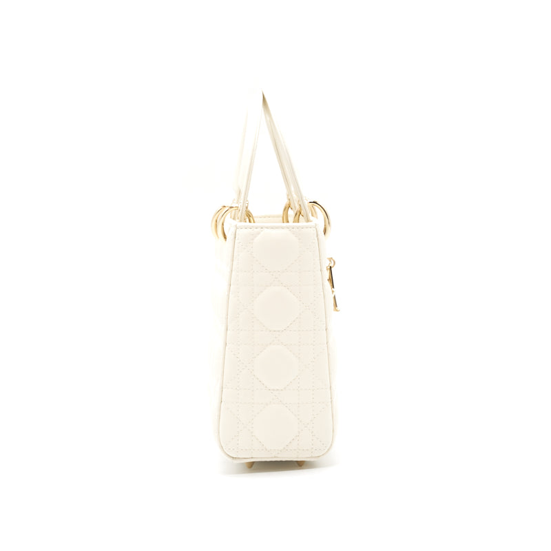 Dior Lady Dior medium Ecru GHW