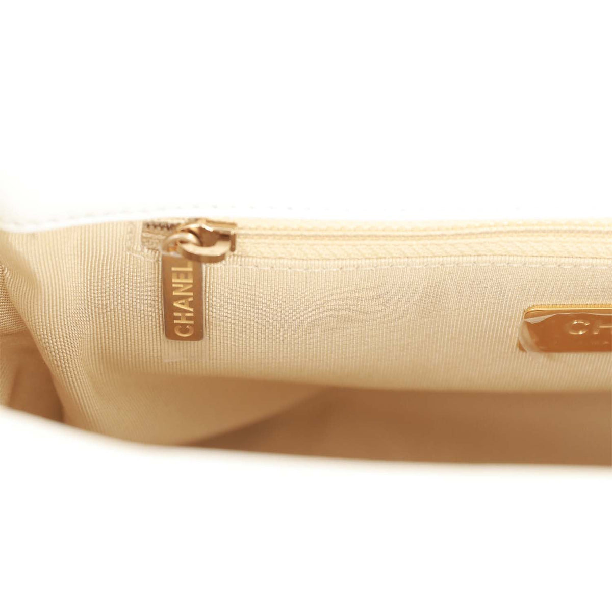 Chanel Medium  Flap Bag White Calfskin Mixed Hardware