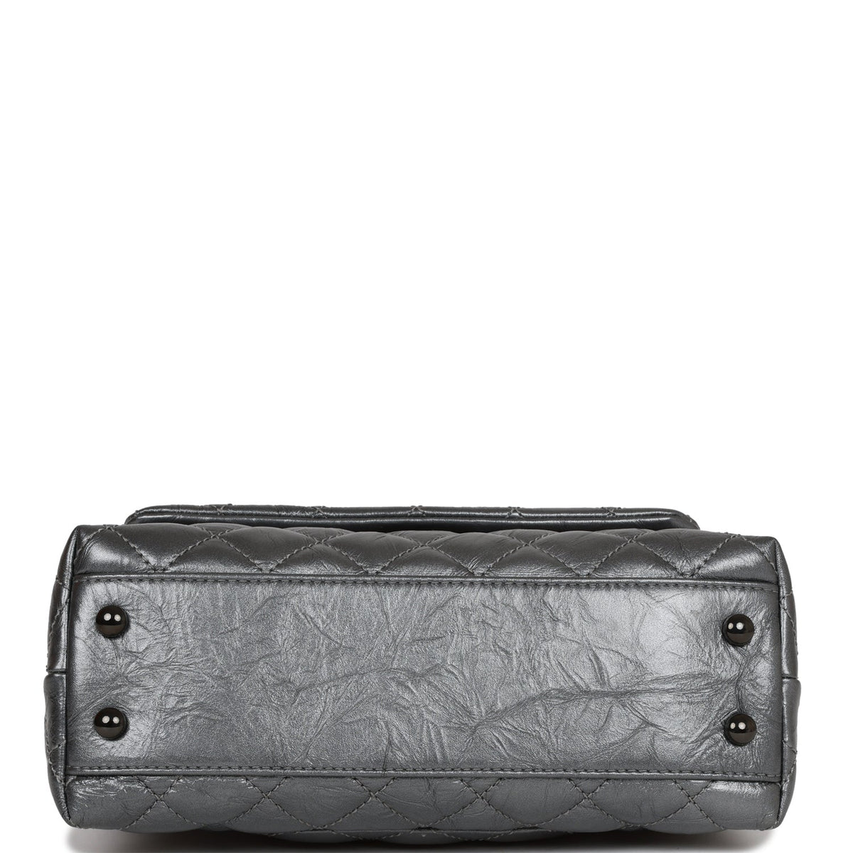 Chanel Small Coco Handle Flap Bag So Black Calfskin Black Hardware