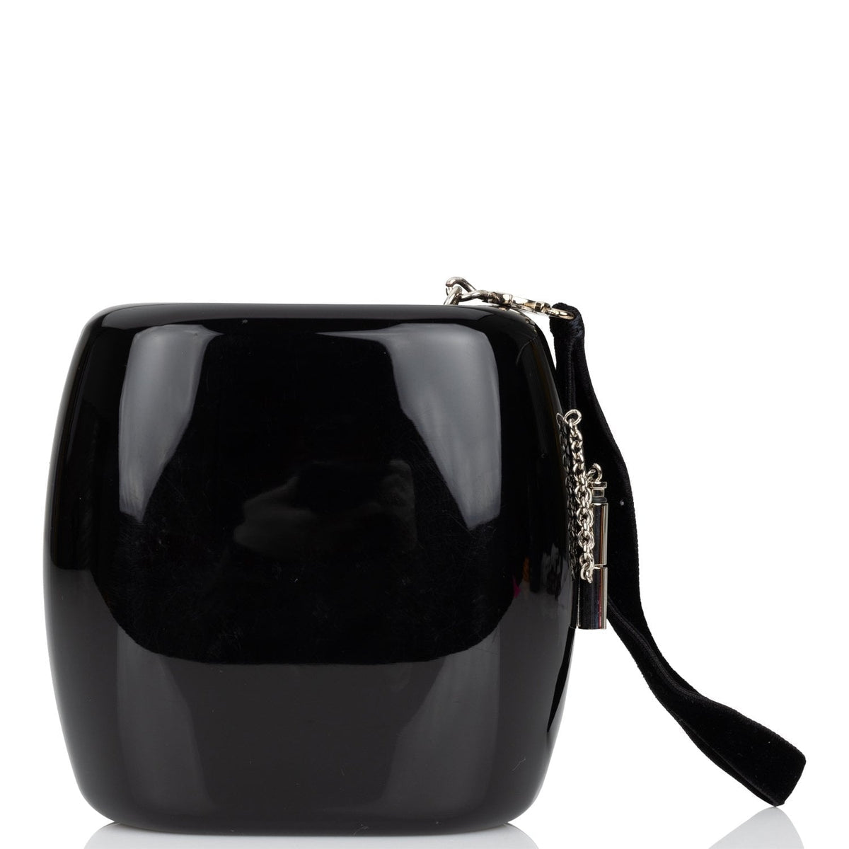 Chanel Minaudière Jewel Clutch Black Resin Silver Hardware