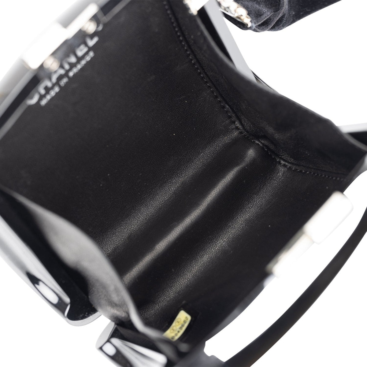 Chanel Minaudière Jewel Clutch Black Resin Silver Hardware