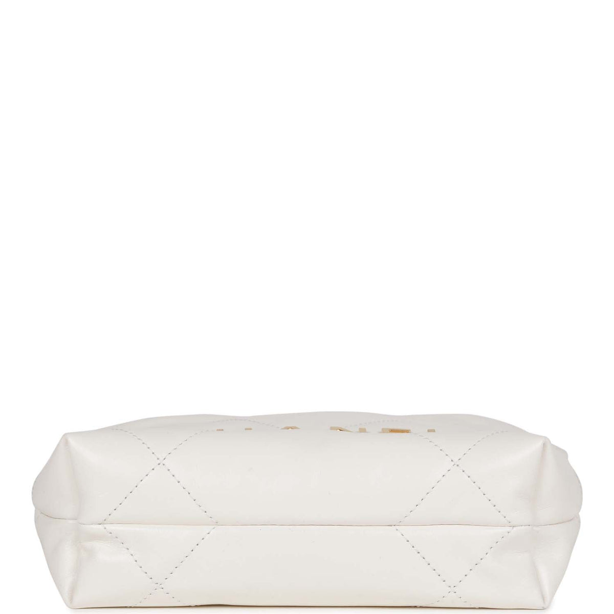 Chanel Mini 22 Bag White Calfskin Gold Hardware