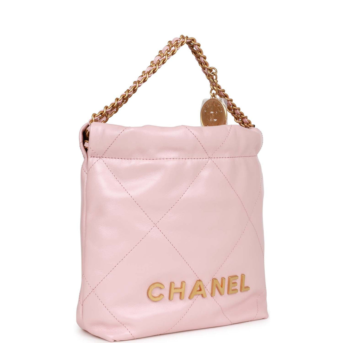 Chanel Mini  Bag Pink Calfskin Gold Hardware