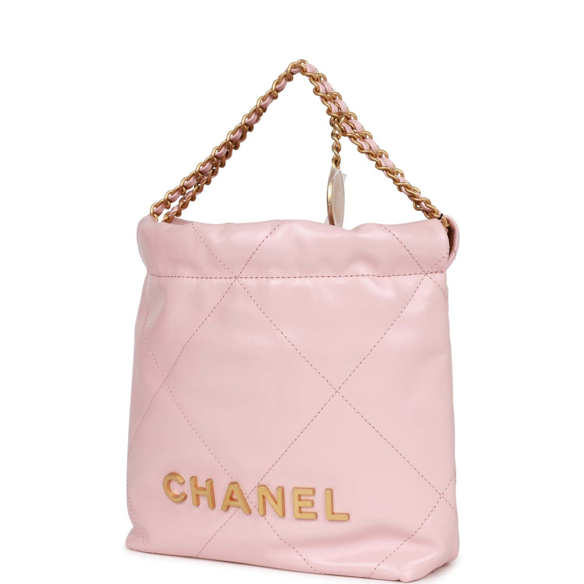 Chanel Mini  Bag Pink Calfskin Gold Hardware