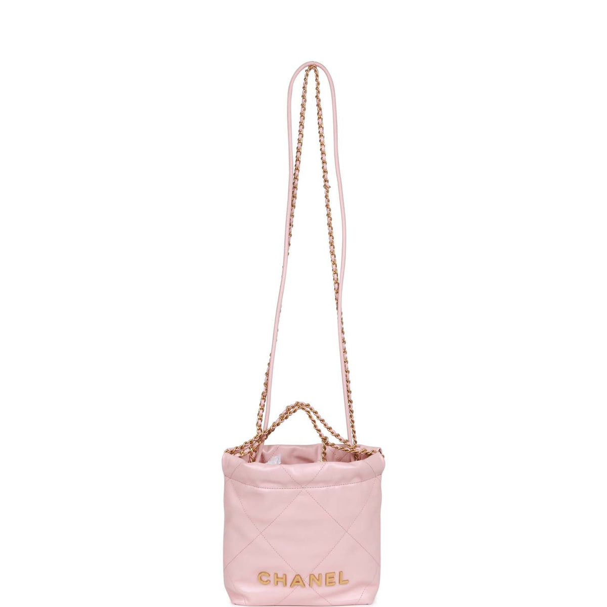 Chanel Mini  Bag Pink Calfskin Gold Hardware