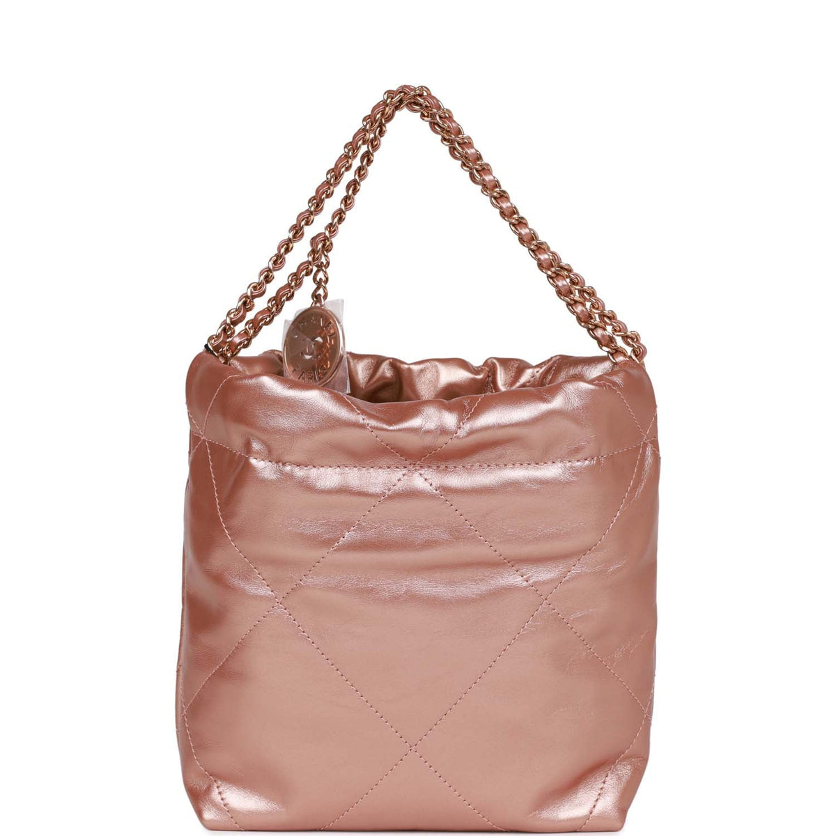 Chanel Mini  Bag Rose Gold Iridescent Calfskin Rose Gold Hardware