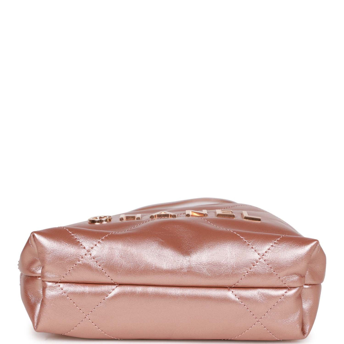 Chanel Mini  Bag Rose Gold Iridescent Calfskin Rose Gold Hardware