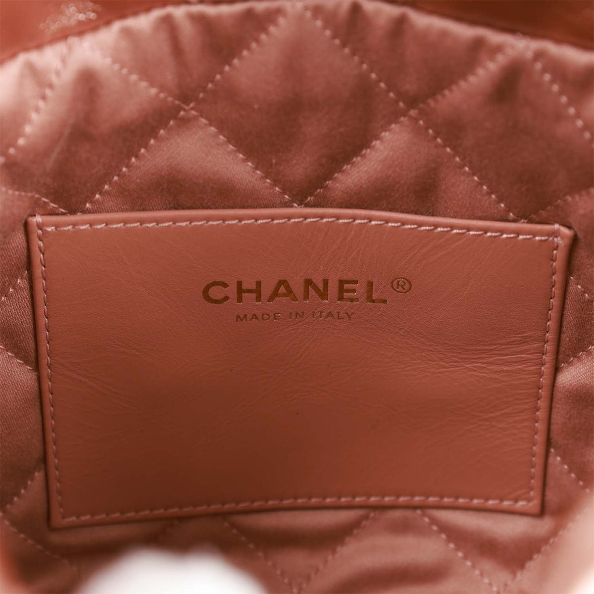 Chanel Mini  Bag Rose Gold Iridescent Calfskin Rose Gold Hardware