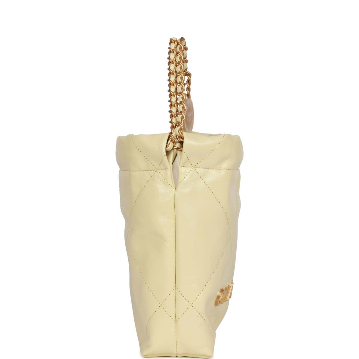 Chanel Mini  Bag Yellow Calfskin Gold Hardware