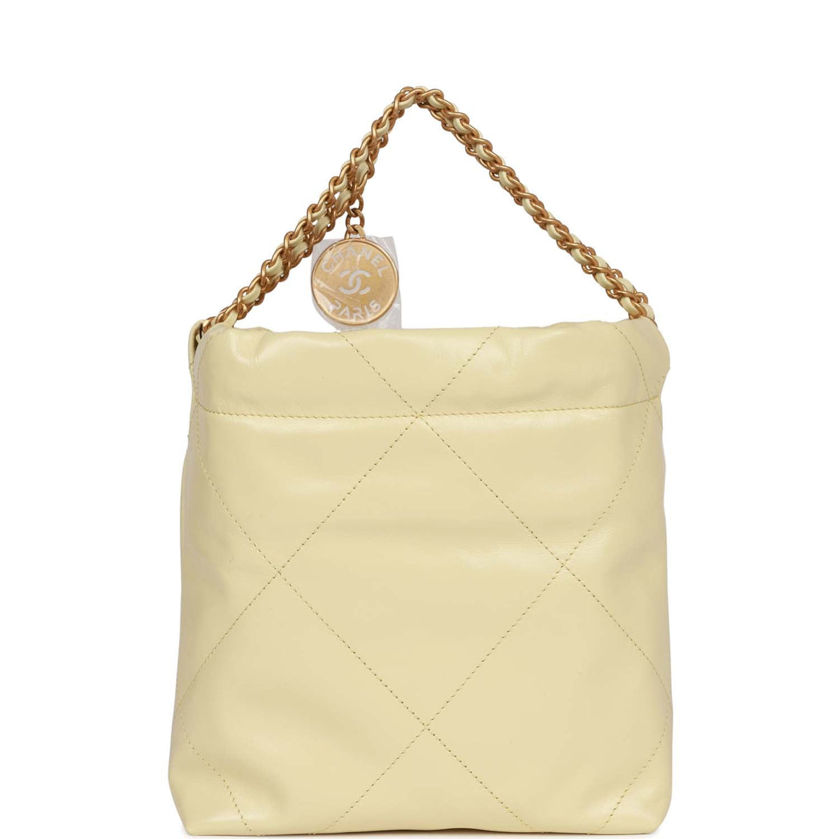 Chanel Mini  Bag Yellow Calfskin Gold Hardware