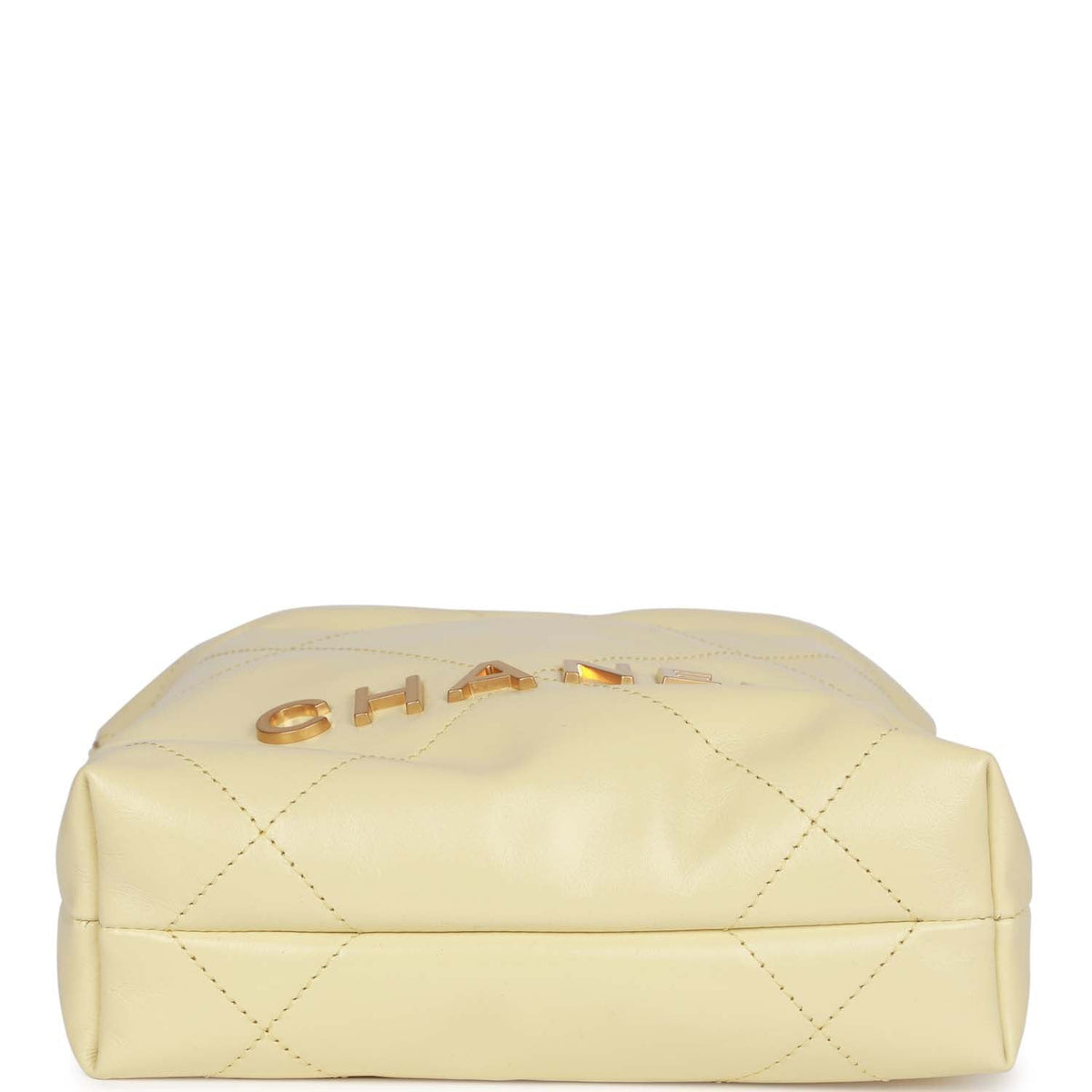 Chanel Mini  Bag Yellow Calfskin Gold Hardware