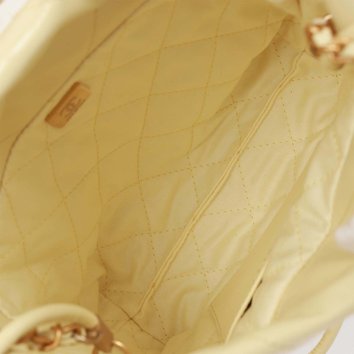 Chanel Mini  Bag Yellow Calfskin Gold Hardware