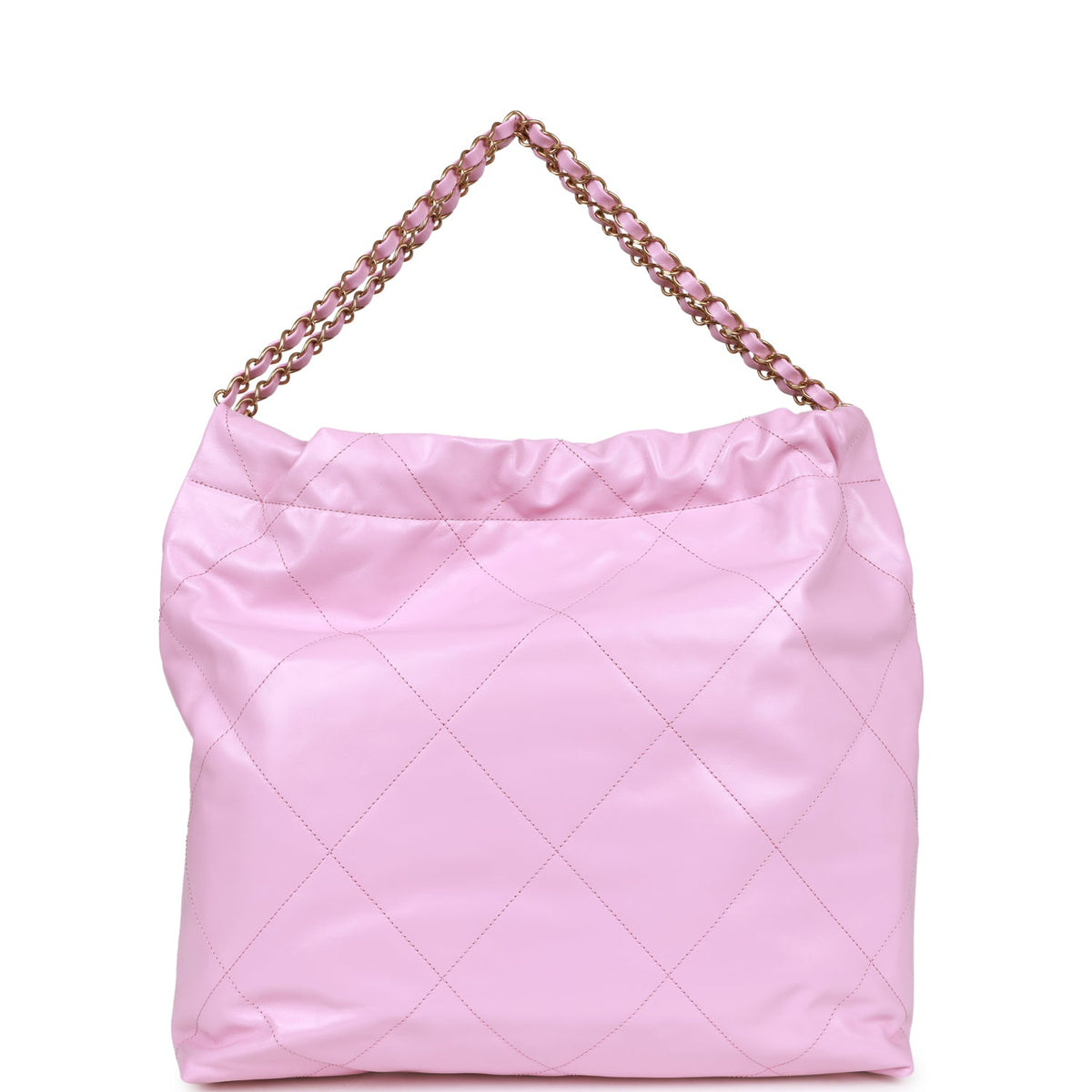 Chanel Small  Bag Pink Calfskin Antique Gold Hardware