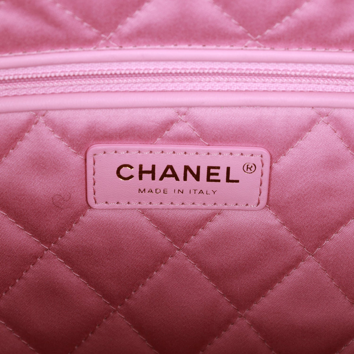 Chanel Small  Bag Pink Calfskin Antique Gold Hardware