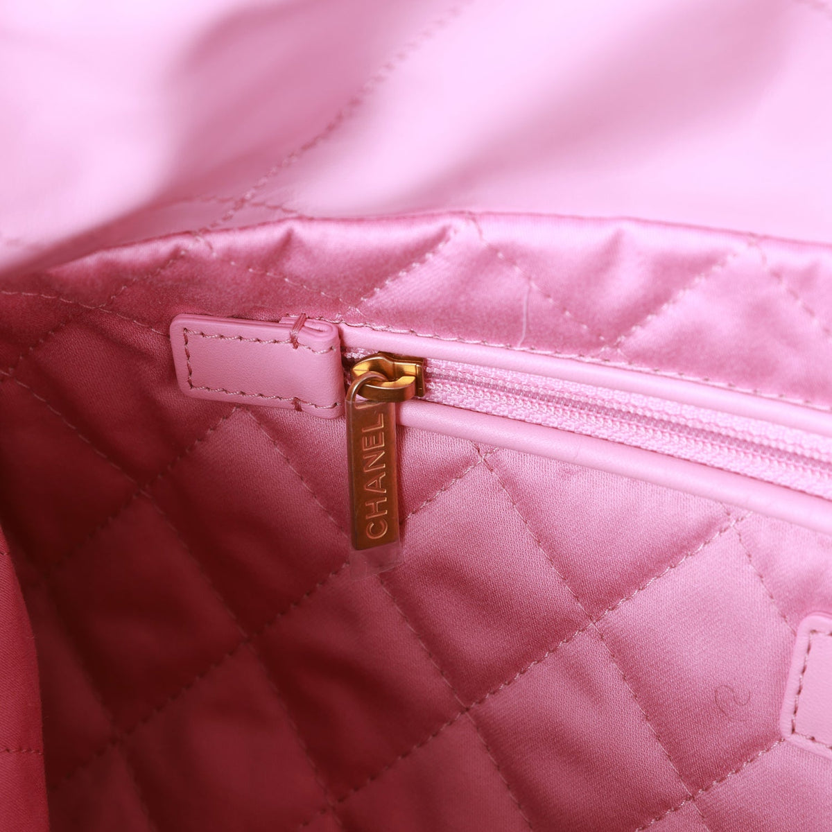 Chanel Small  Bag Pink Calfskin Antique Gold Hardware