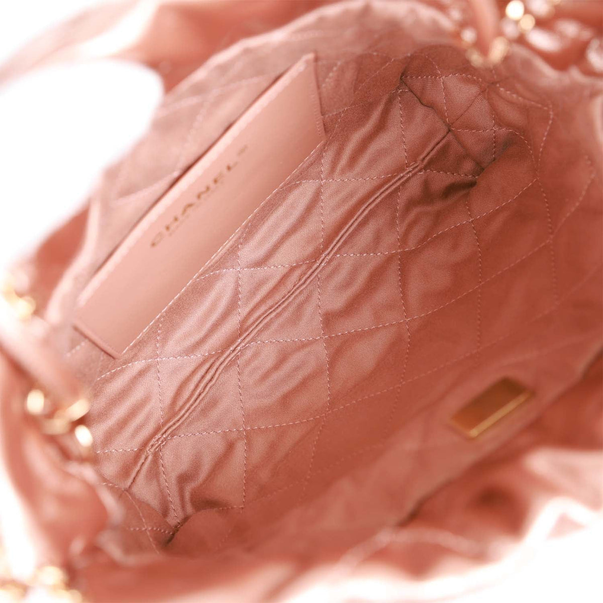 Chanel Mini  Bag Rose Gold Iridescent Calfskin Rose Gold Hardware