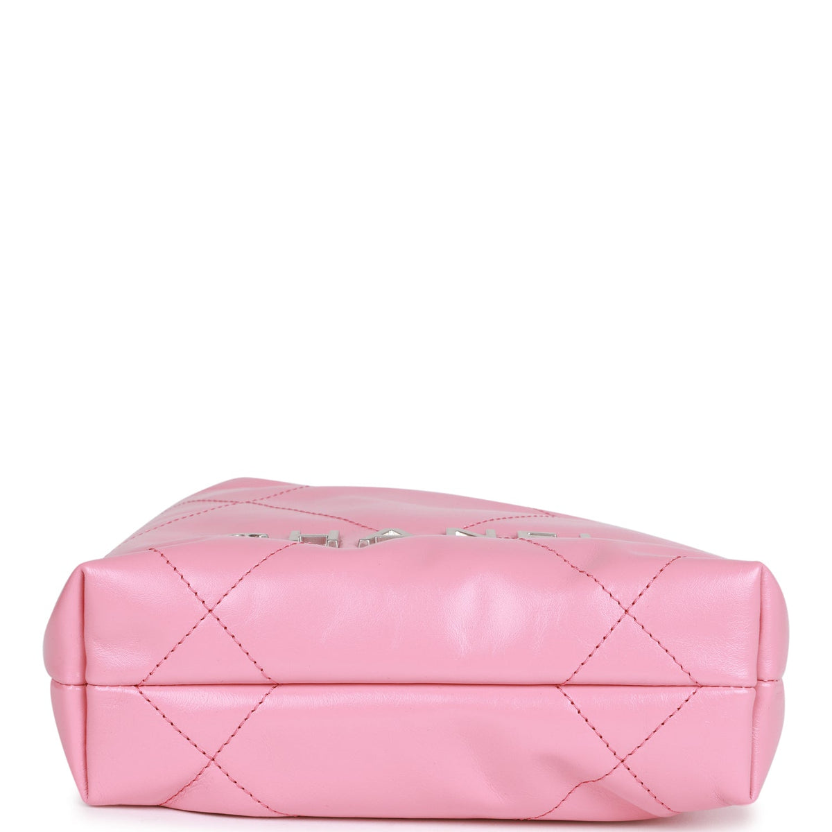 Chanel Mini  Bag Pink Calfskin Silver Hardware