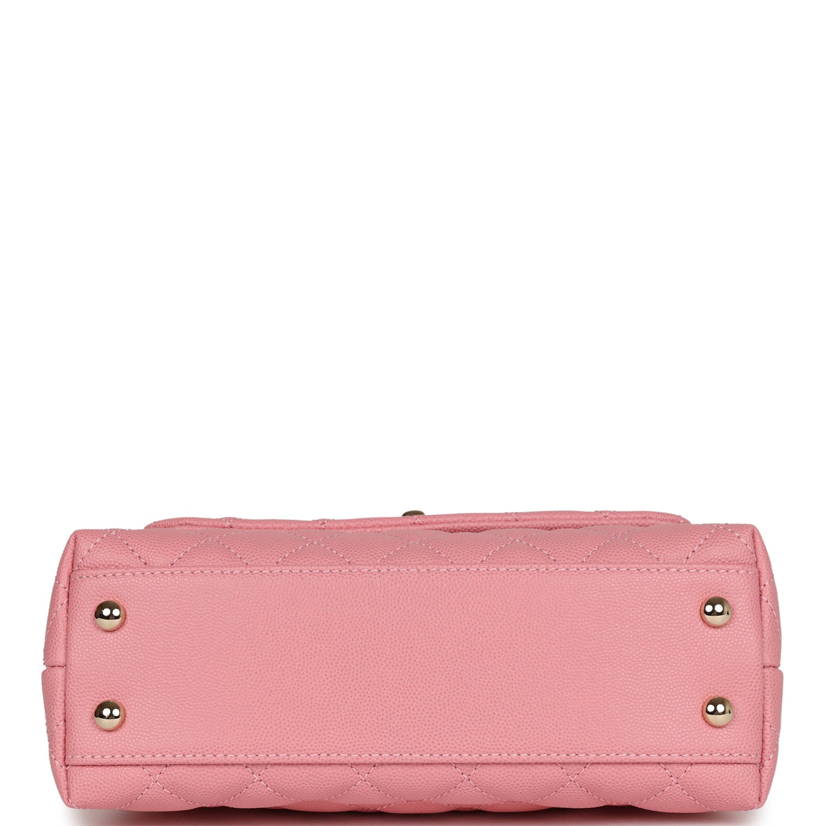 Chanel Small Coco Handle Dark Pink Caviar Light Gold Hardware