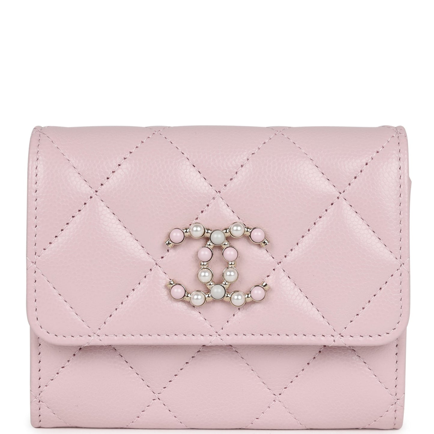 Chanel Mini Crossbody Pink Caviar Light Gold Hardware