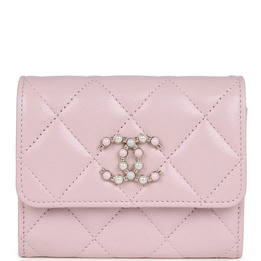 Chanel Mini Crossbody Pink Caviar Light Gold Hardware