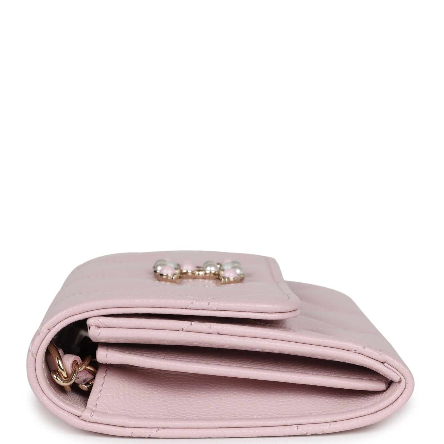 Chanel Mini Crossbody Pink Caviar Light Gold Hardware