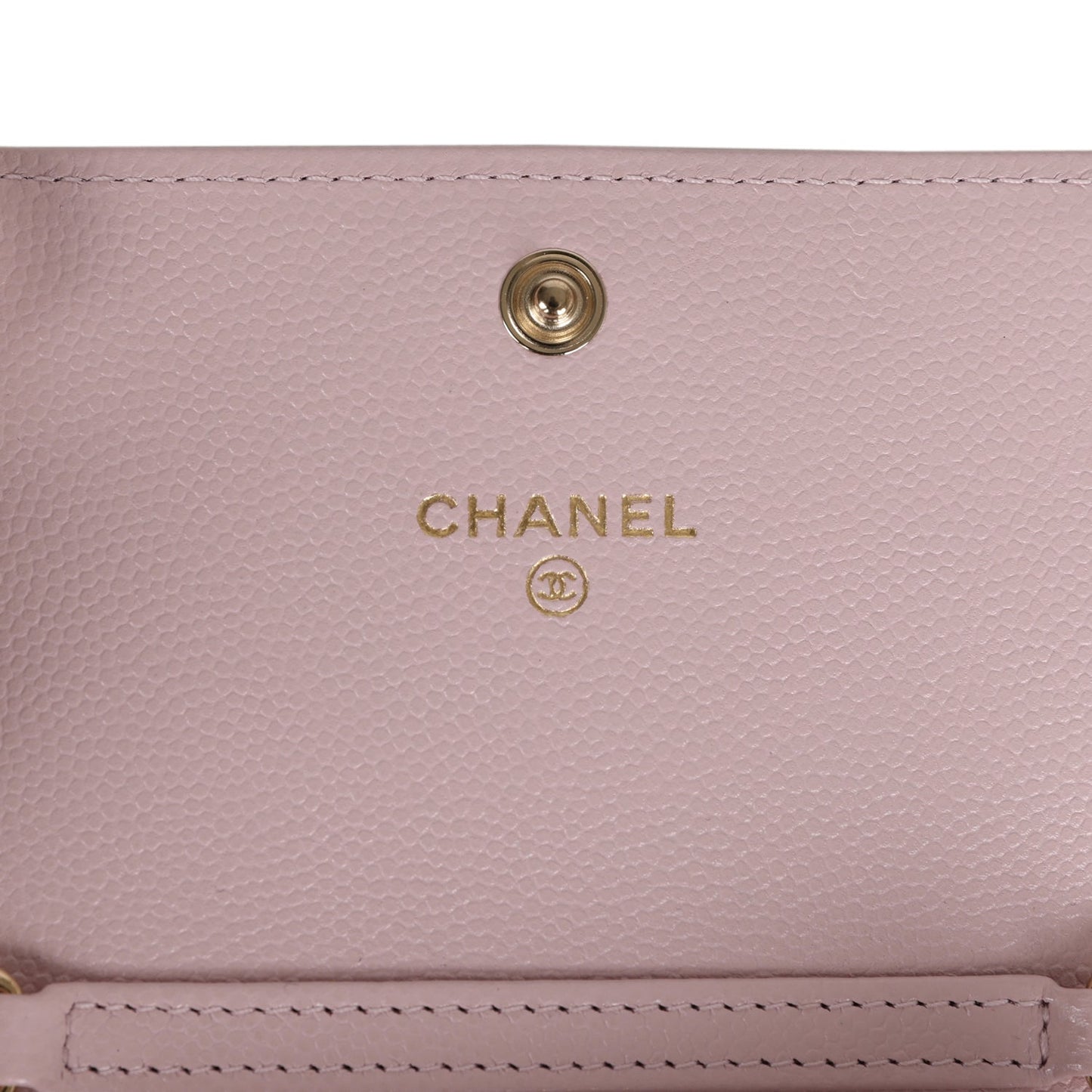 Chanel Mini Crossbody Pink Caviar Light Gold Hardware