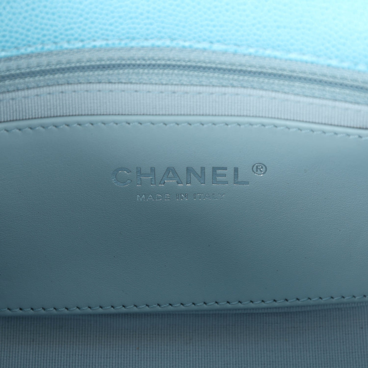 Chanel Mini Flap Bag Blue Ombre Caviar Lacquered Metal Hardware
