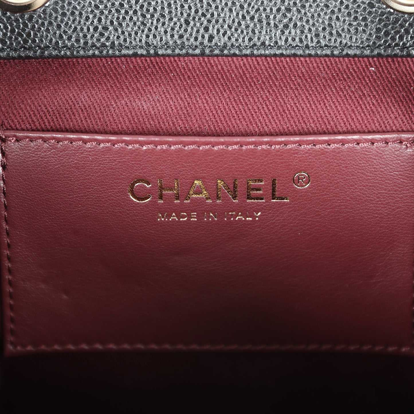 Chanel Small Business Affinity Backpack Black Caviar Light Gold Hardware