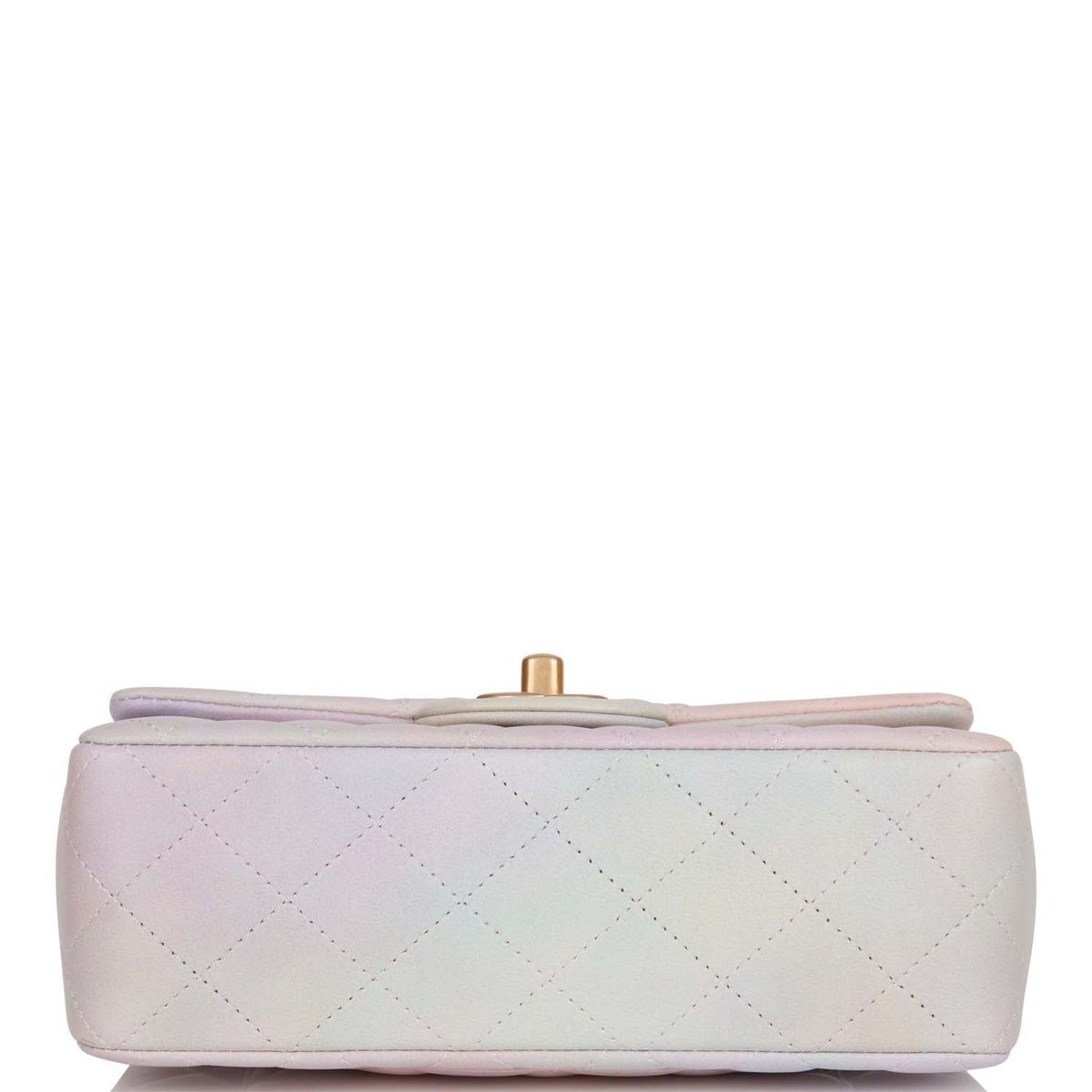 Chanel Mini Rectangular Flap Bag with Top Handle Light Pink Ombre Lambskin Antique Gold Hardware