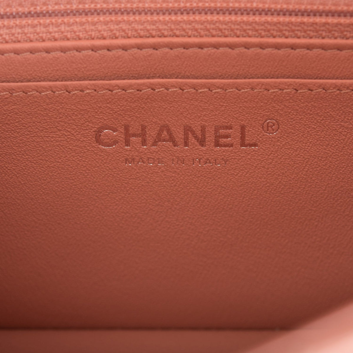 Chanel Mini Rectangular Flap Bag Rose Lambskin Silver Hardware